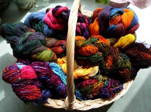 Basket of Painted Warps