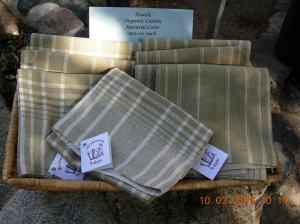 Organic natural color towels