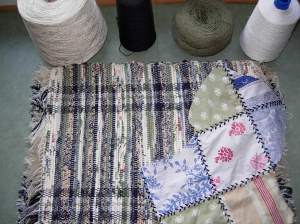 Placemat with fabric supplied by customer as color sample